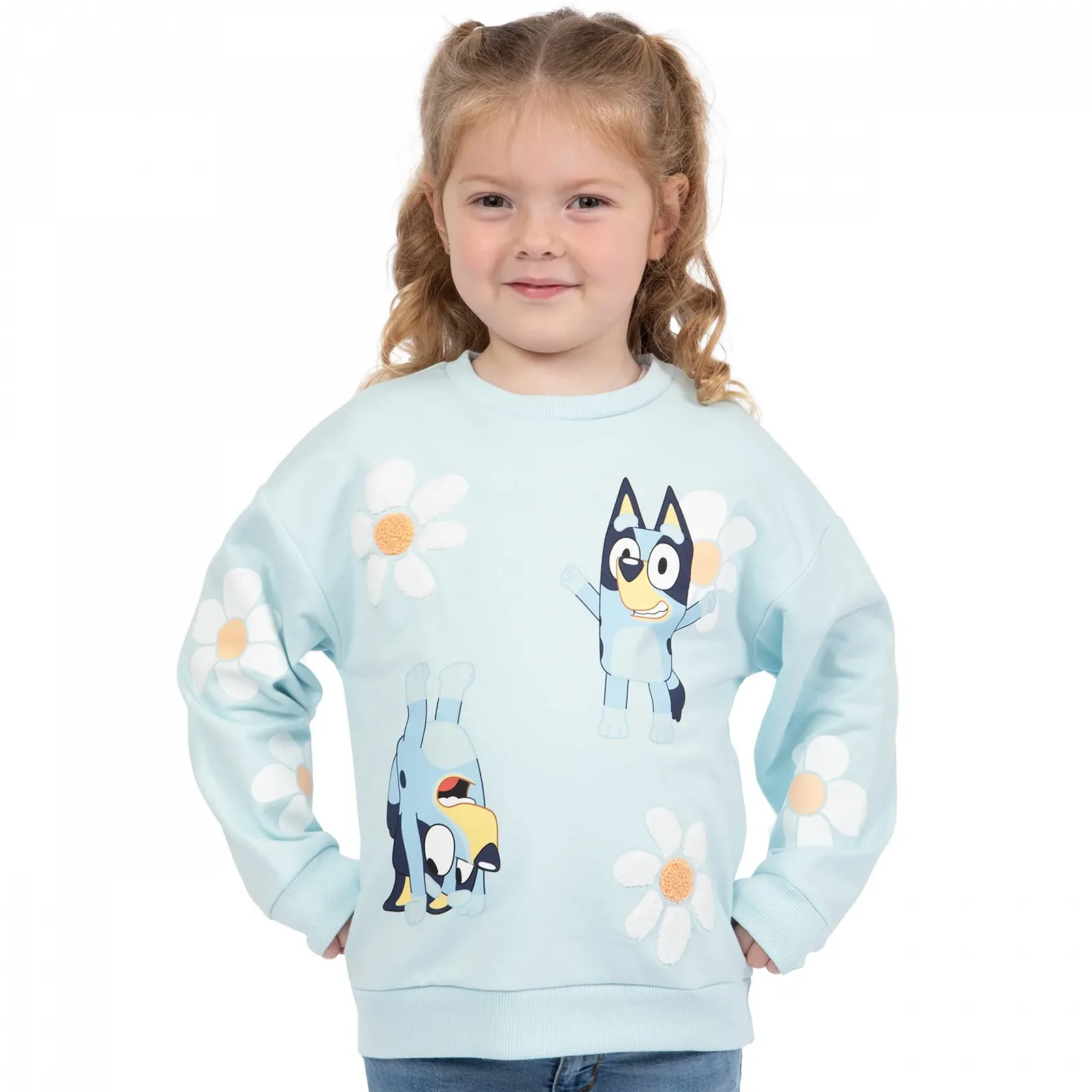 Пуловер BlueY Квітковий Пуловер для дівчат Бавовняний дитячий, фото №3 Пуловер BlueY Квітковий Пуловер для дівчат Бавовняний дитячий, фото №3