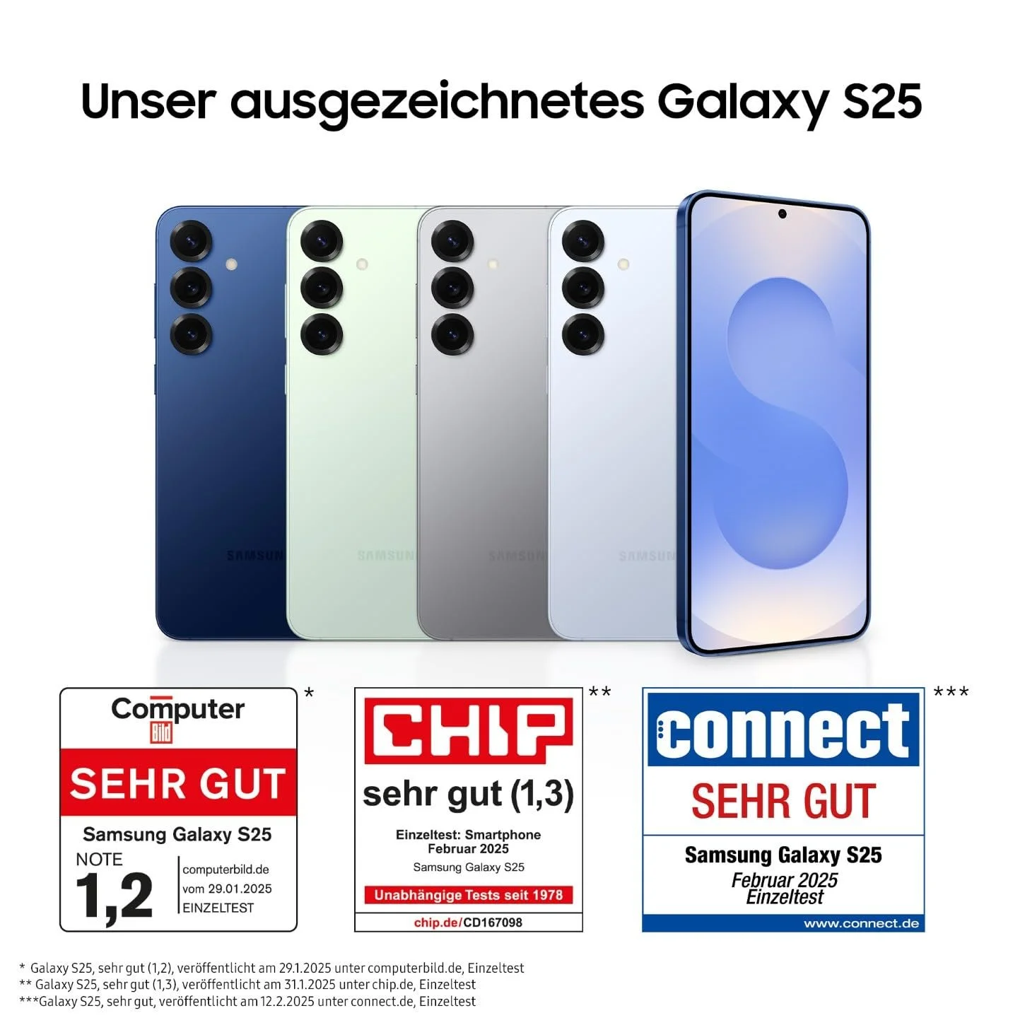 Смартфон Samsung Galaxy S25 AI 12 GB RAM 128 GB Blue Black, фото №4 Смартфон Samsung Galaxy S25 AI 12 GB RAM 128 GB Blue Black, фото №4