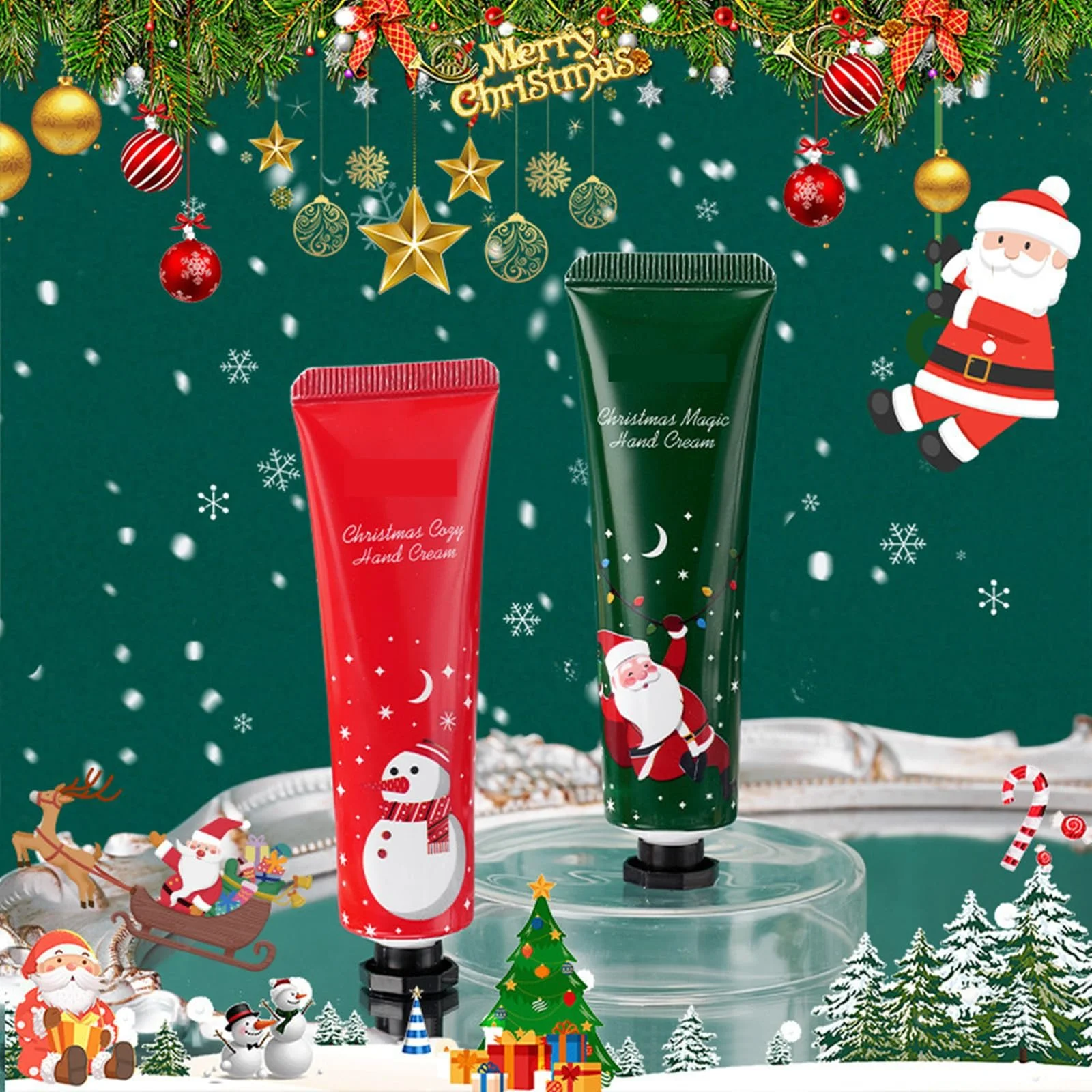 Крем для рук Набір різдвяний, 2 шт, фото №8