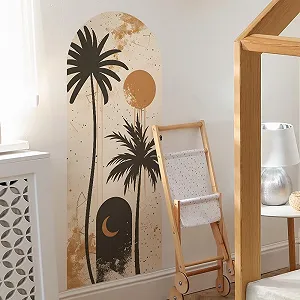 Наклейки на стіну Runtoo Large Boho Palm Tree Modern Simple 150 x 56 см synthetic.ua - Фото 1