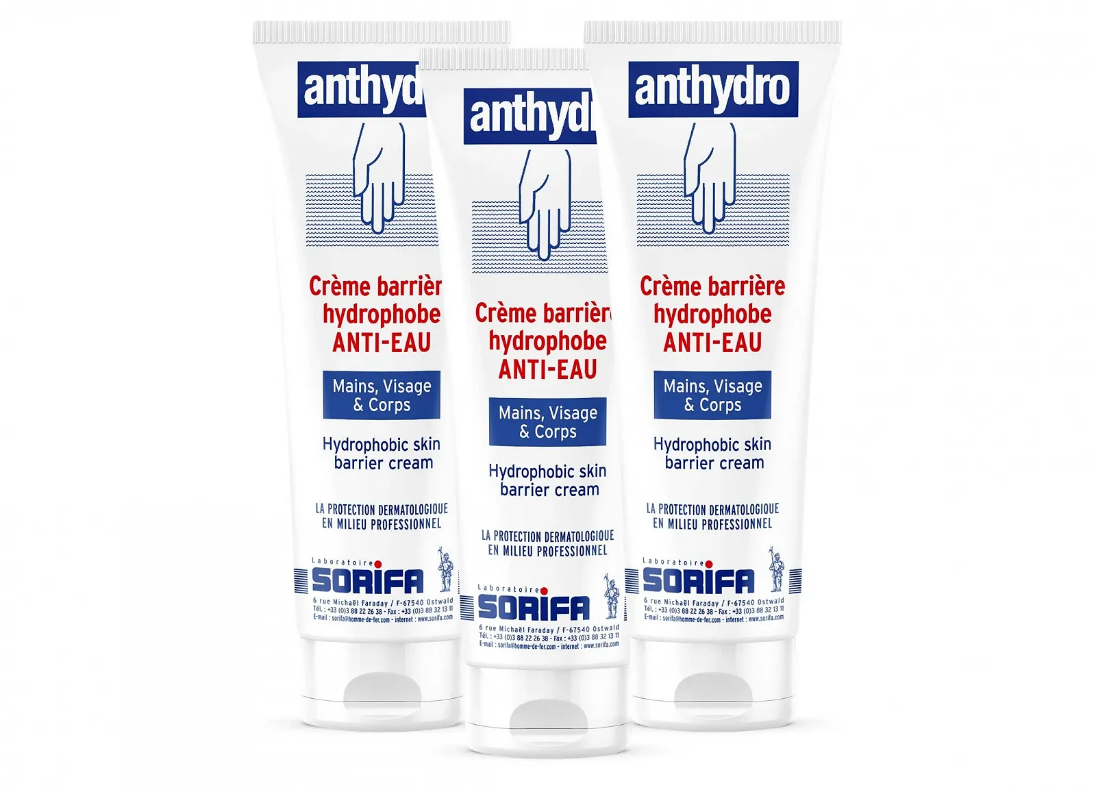 Крем Anthydro Barrier Гидрофобный Защитный От Воды, Тюбик 125 мл, Упаковка из 3 шт, фото №1