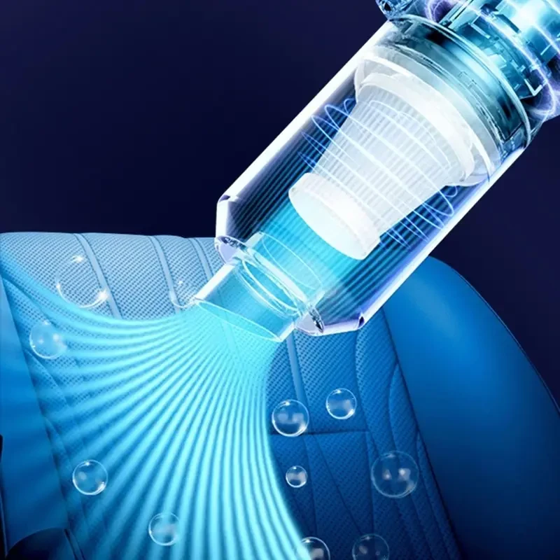 Пылесос автомобильный 4 в 1 Vacuum USB 120 Вт Мощный с компрессором для авто LY-8018, фото №7