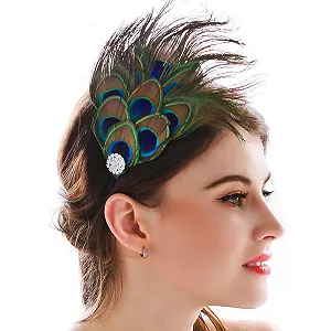 Обруч на голову Reaky в стилі бохо з пір'ям synthetic.ua - Фото 1