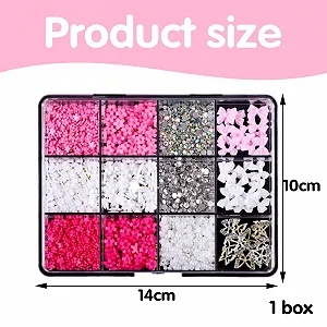 Набор украшений для ногтей 1 Box Art Nail Charms 3D цветы, стразы и метелики для Nail DIY цена на synthetic.ua - Фото 1 Набор украшений для ногтей 1 Box Art Nail Charms 3D цветы, стразы и метелики для Nail DIY synthetic.ua - Фото 1