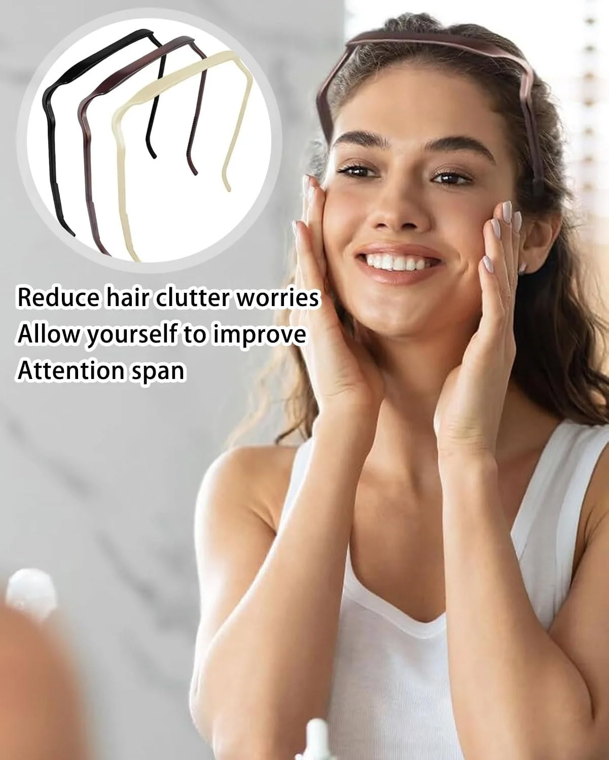 Набір обручів для волосся Squaer 3 шт., фото №4