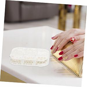 Бисер для ногтей (3 коробки) Manicure Sets Caviar для девочек DIY Plastic synthetic.ua - Фото 1