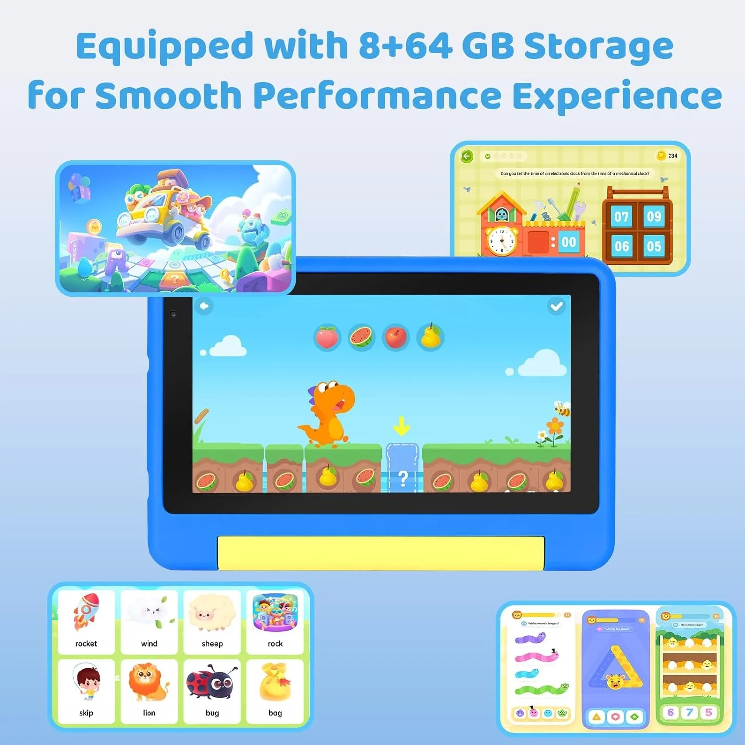 Планшет 7" Ainmel KT1018 (2+6)/64Gb 4 ядер Android 13 Чорний, фото №2 Планшет 7" Ainmel KT1018 (2+6)/64Gb 4 ядер Android 13 Чорний, фото №2