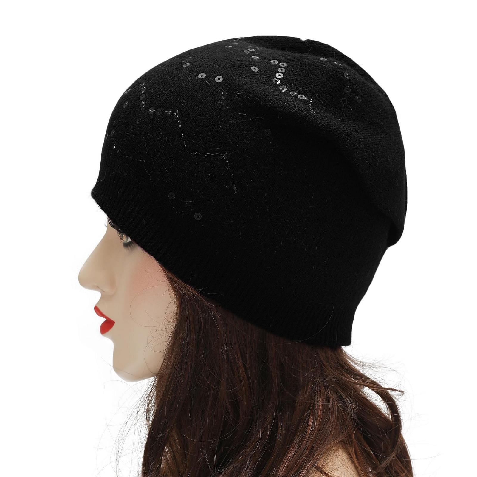 Вязаная шапка-бини ZLYC Женская мягкая зимняя эластичная, фото №4