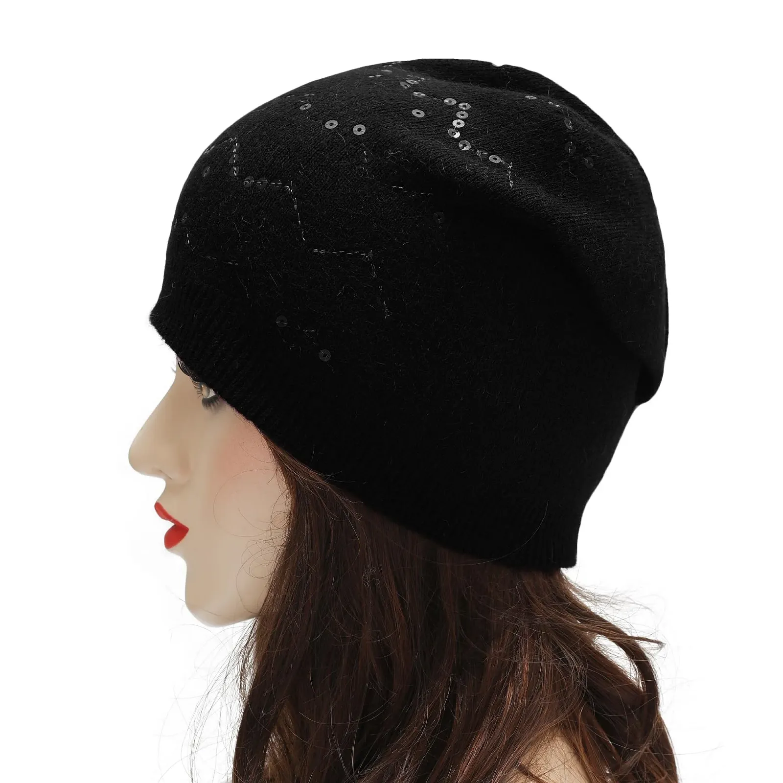 Вязаная шапка-бини ZLYC Женская мягкая зимняя эластичная, фото №4 Вязаная шапка-бини ZLYC Женская мягкая зимняя эластичная, фото №4