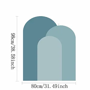 Наклейка на стіну Herfair Boho Напівкруглі геометричні арки самоклеючі для дитячої (#3) synthetic.ua - Фото 1