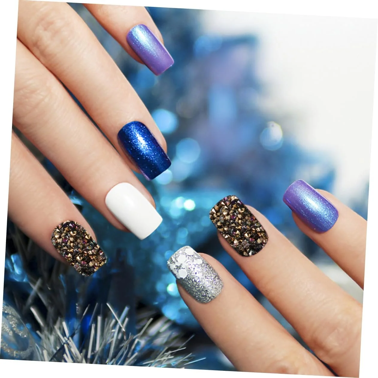 Стрази для нігтів minkissy 12 упаковок по 5760 шткруглі намистини, плоскі дорогоцінні камені для манікюру, фото №5