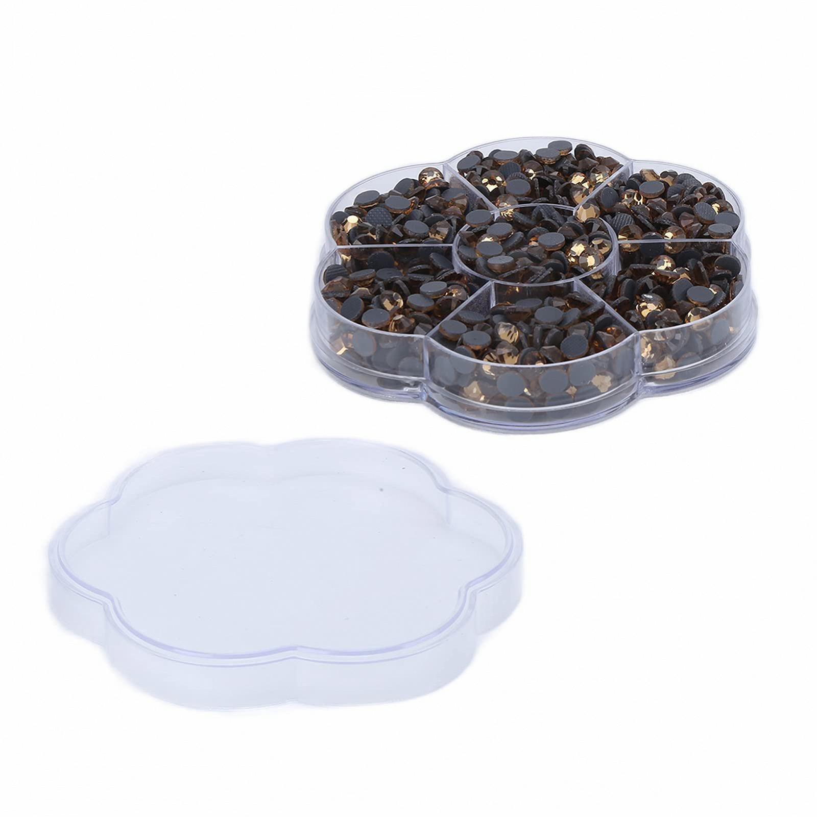 Стрази Emoshayoga Скло Прозорий, Жовтий, 200 шт, фото №9