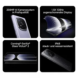 Смартфон Xiaomi Redmi Note 14 Pro+ 5G, 12 + 512 ГБ, Черный, 200 МП профессиональная AI камера, IP68, 120 Вт HyperCharge synthetic.ua - Фото 1