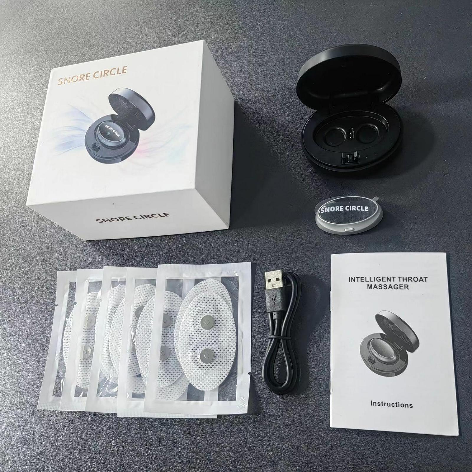 Пов'язка від хропіння, інтелектуальний пристрій проти хропіння, магнітний пристрій з 3 рівнями швидкості, легке дихання, фото №5