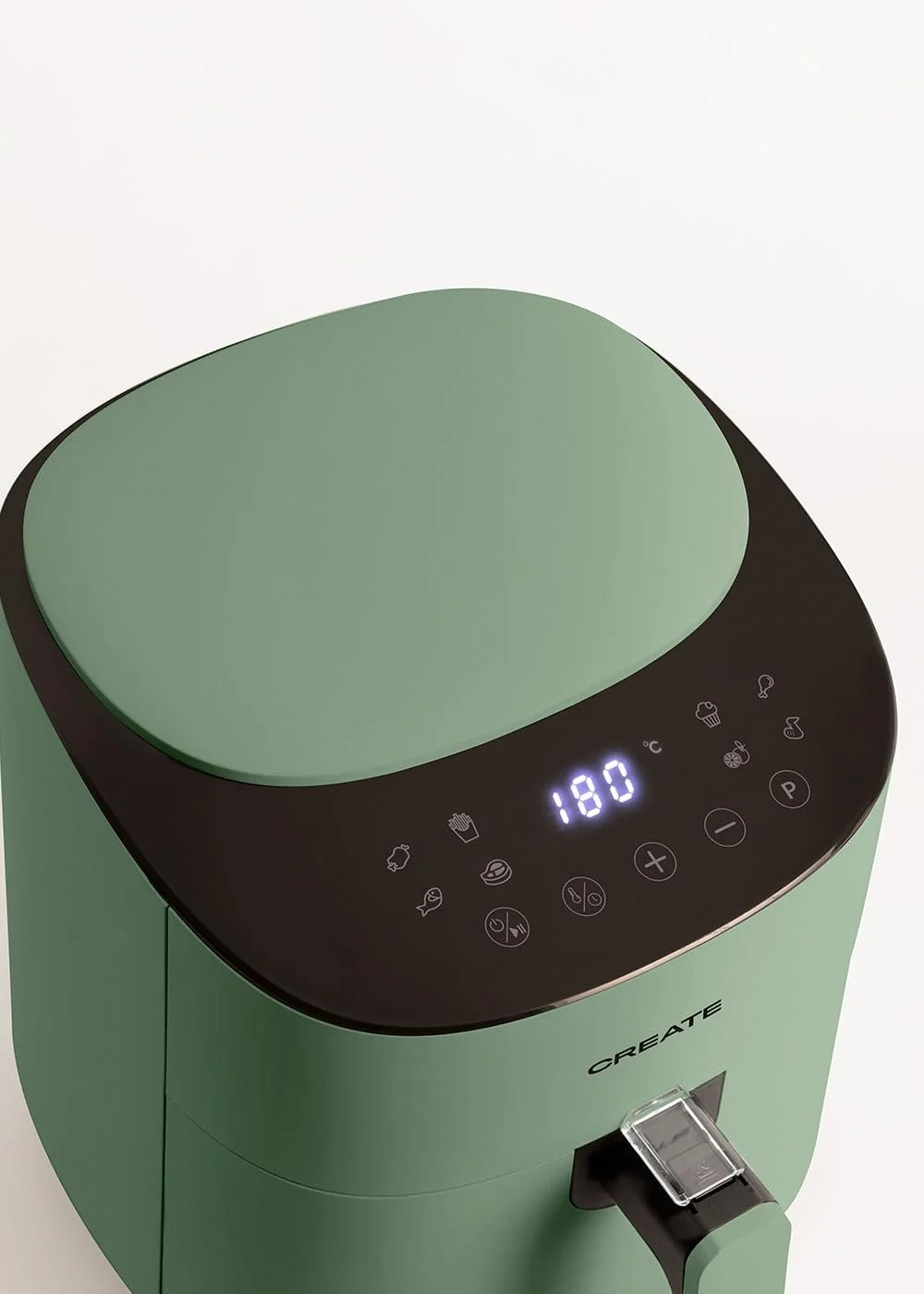 Мультипечь CREATE Fryer Air Pro Compact 3.5 л 8 программ 1300 Вт 360º Air Circulation Шалфейный зеленый, фото №2