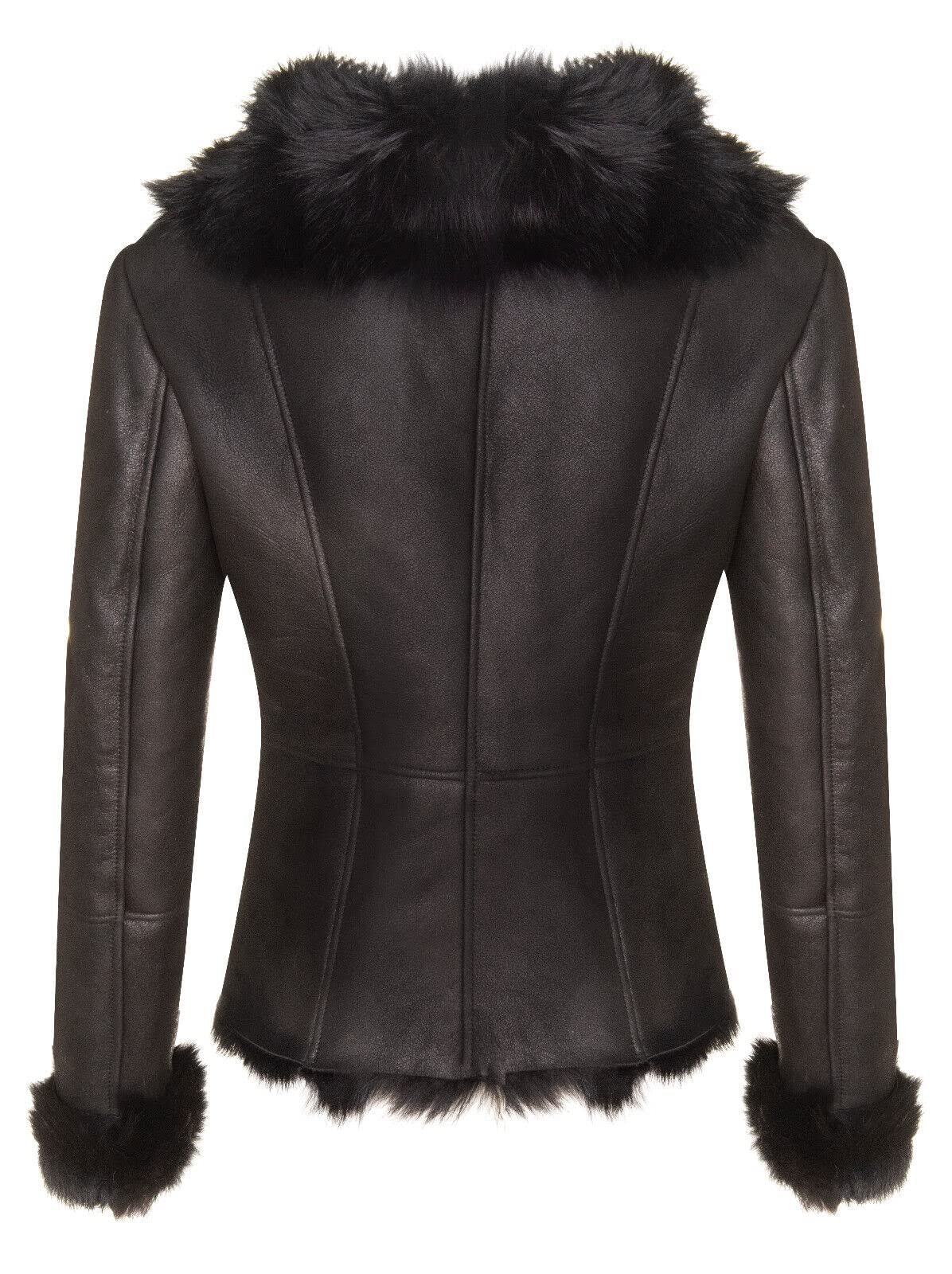 Кожаная куртка Infinity Leather Lambskin Motorcycle Sheepskin Aviator Leather Merino для женщин, фото №3
