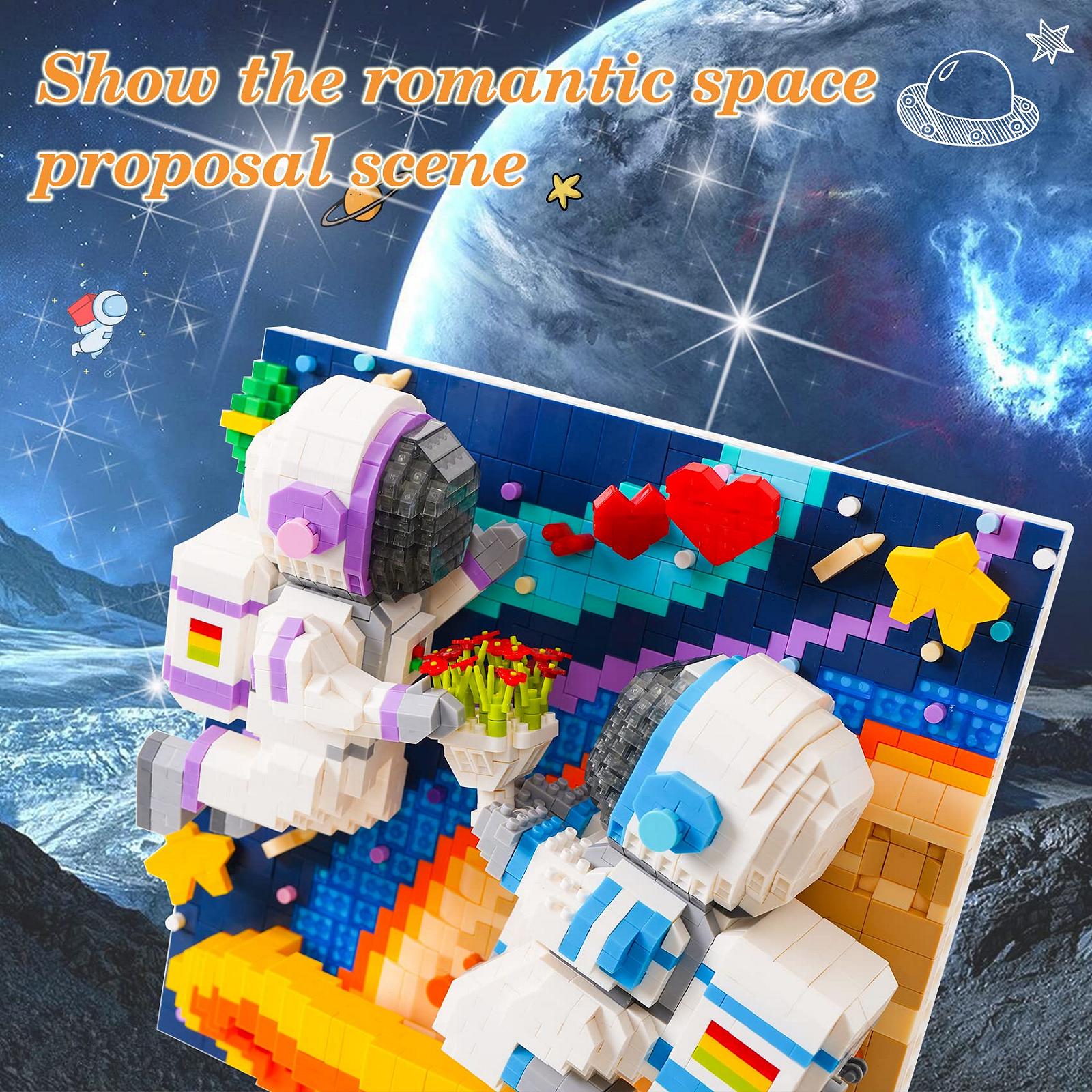 Астронавт LULUFUN Mini Building Kit 3D Art Spaceman, 3060+ элементов, фото №2
