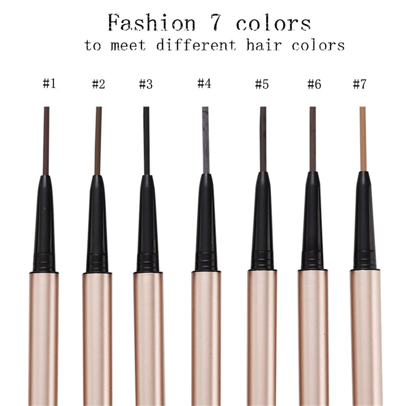 Карандаш для бровей Eyebrow Dyeing Черный Коричневый Двусторонний с щеточкой, фото №3