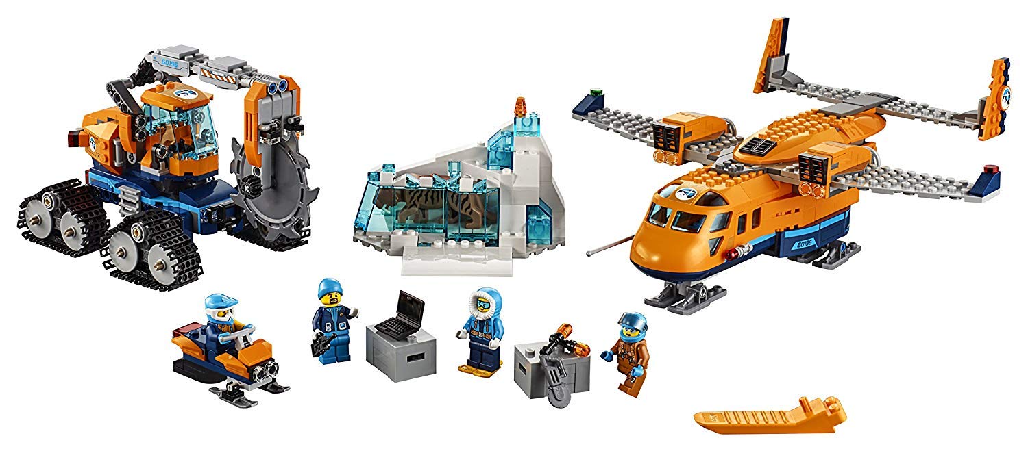 Конструктор LEGO City Арктическая экспедиция 60196 Самолет Воздушный транспорт белый/оранжевый, фото №2