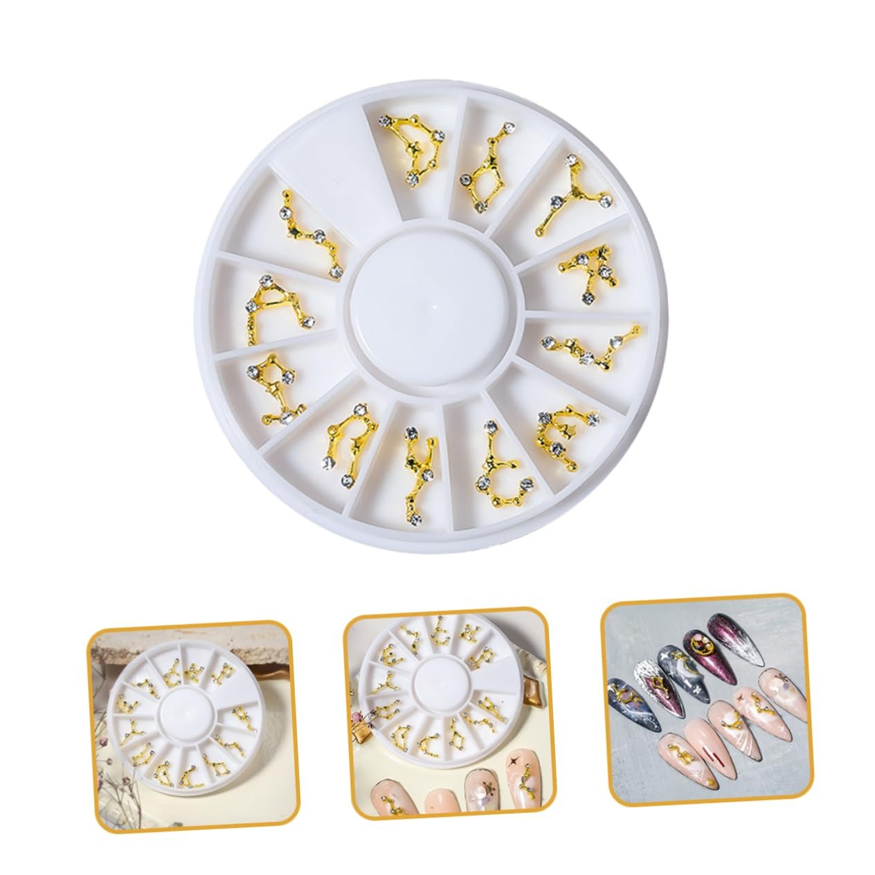 Диски для дизайна ногтей Знаки Зодиака FRCOLOR, 3 шт., фото №9