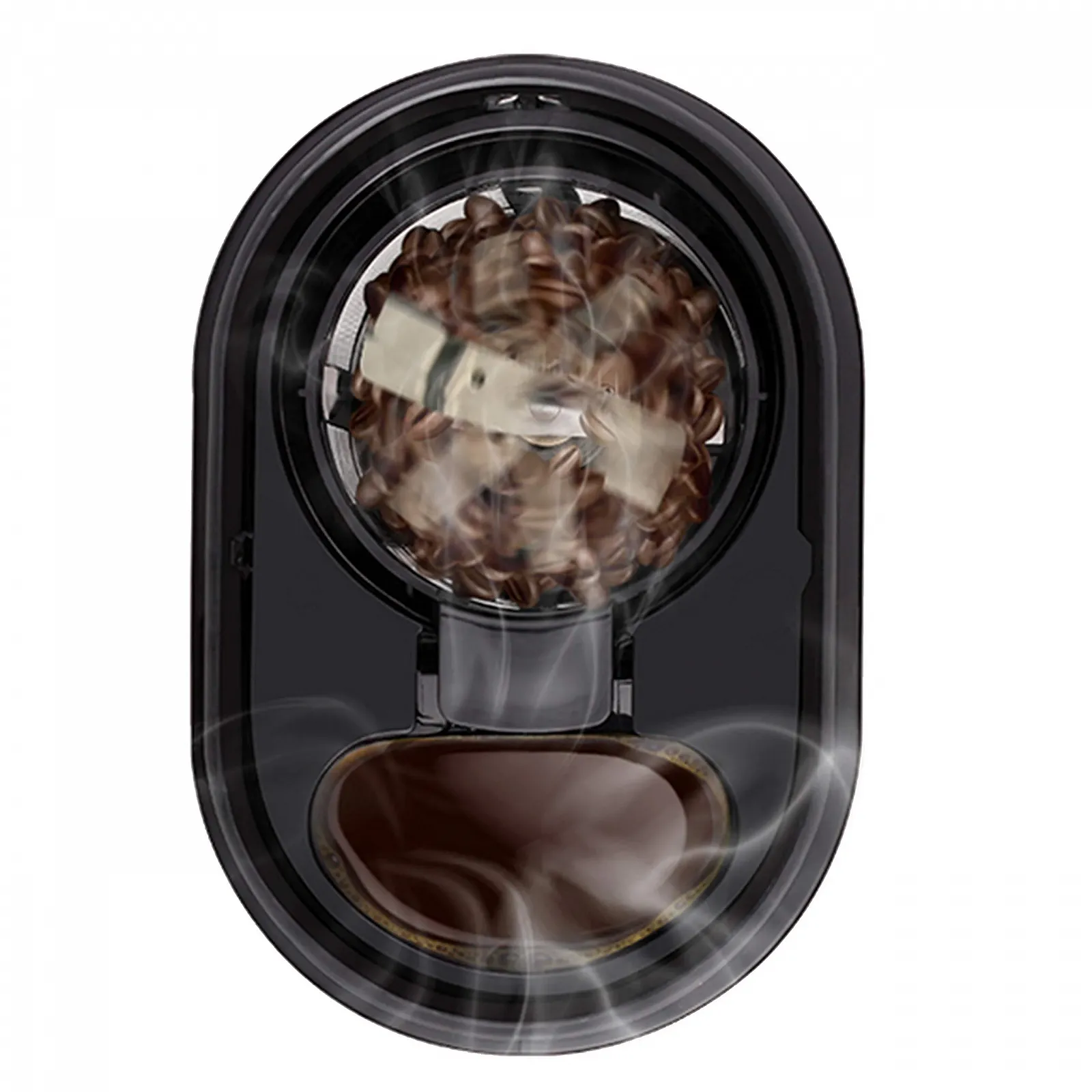 Капельная кофеварка TM Electron Мини с кофемолкой 4 чашки 600 W Серебристая, фото №5