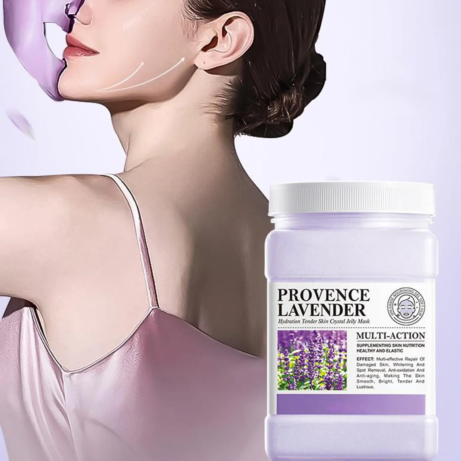 Маска для обличчя желеподібна в порошку Lavender, 540 г, фото №5 Маска для обличчя желеподібна в порошку Lavender, 540 г, фото №5