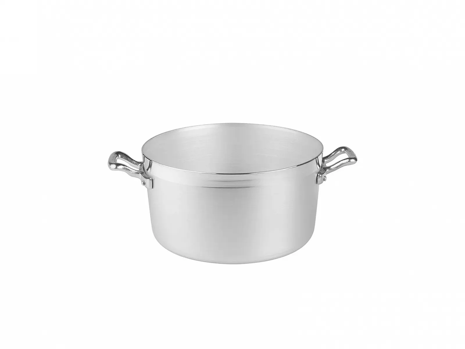 Кастрюля высокая Pentole Agnelli fama416 с 2 ручками, алюминиевая, серебристая, фото №2