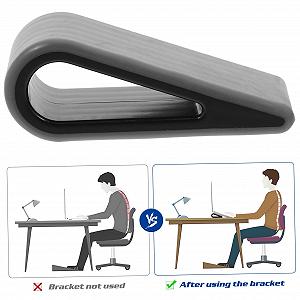 Подставка для ноутбука NOLITOY Силиконовая 2 шт. Нескользящая для эргономичного угла обзора, управление кабелями, компактная и портативная Черный synthetic.ua - Фото 1