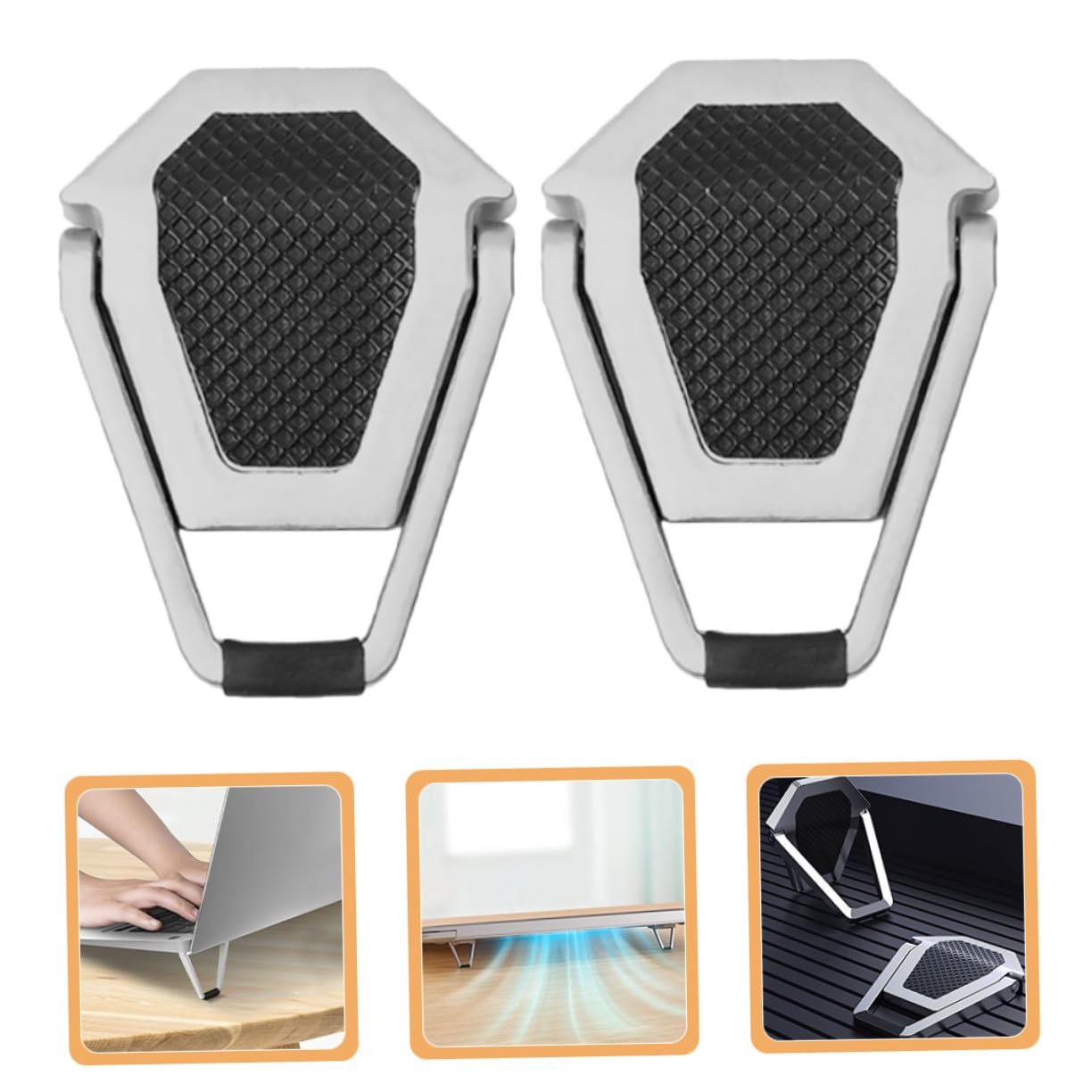 Підставка для ноутбука портативна, 4 шт. Міні охолоджуюча ергономічна, фото №8 Підставка для ноутбука портативна, 4 шт. Міні охолоджуюча ергономічна, фото №8