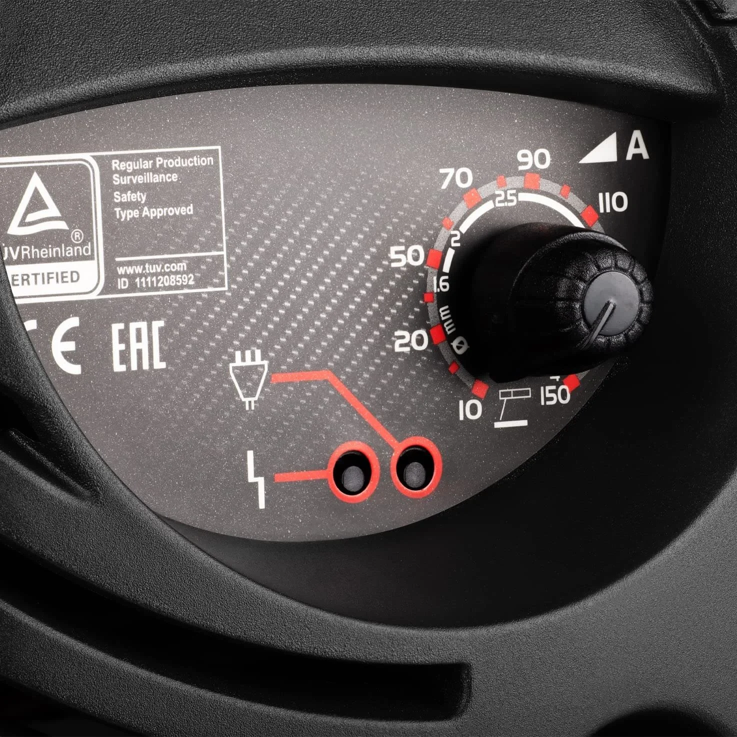 Зварювальний апарат з маскою Telwin Force 165 Red, фото №5 Зварювальний апарат з маскою Telwin Force 165 Red, фото №5