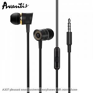 Навушники з мікрофоном Avantis A307 чорний synthetic.ua - Фото 1