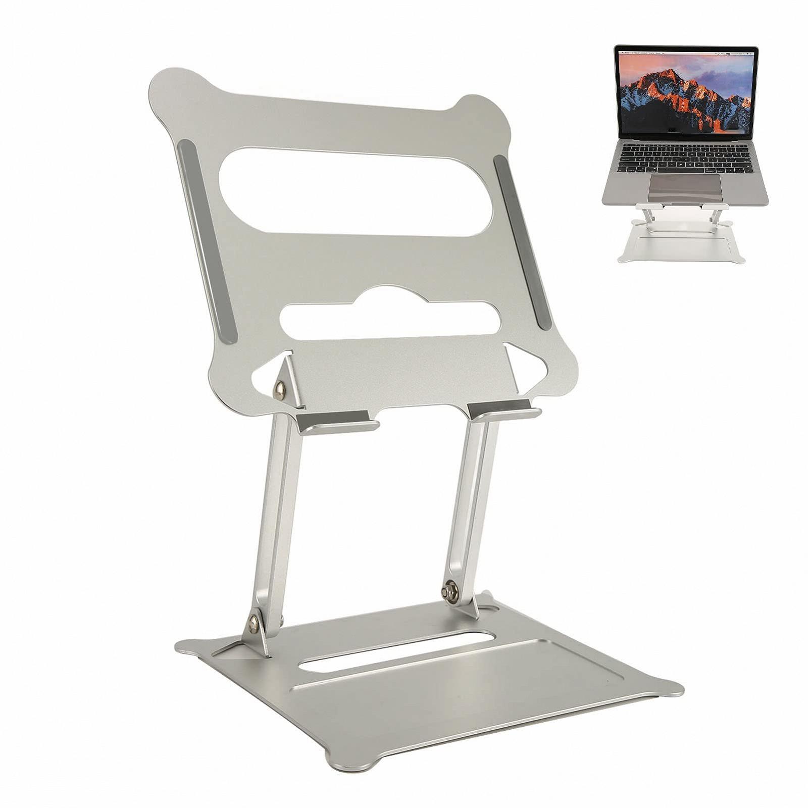 Підставка для ноутбука Настільна підставка Складна Легка Портативна Регульований кут з силіконовими накладками, фото №3