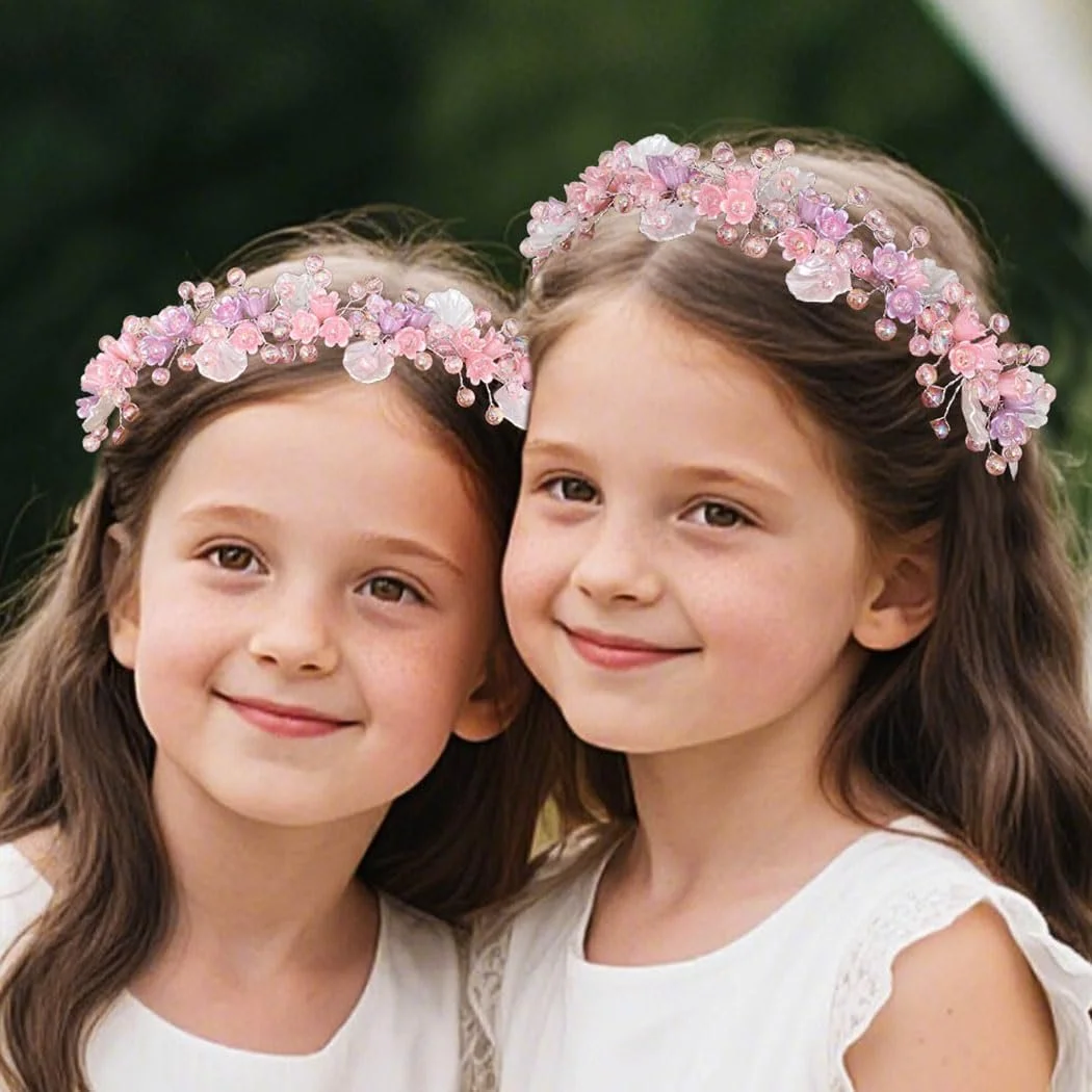 Обруч Квітка IYOU для дівчинки Рожевий, фото №4