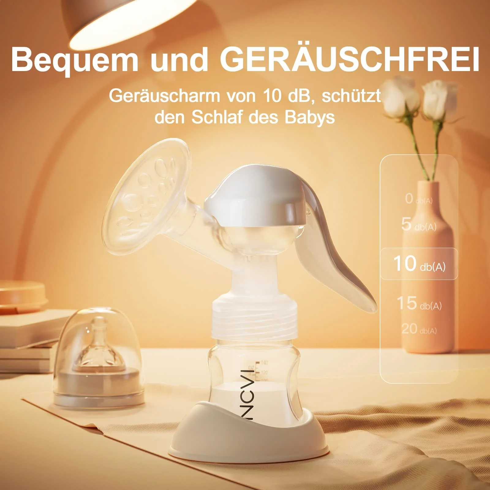 Ручной Молокоотсос NCVI с бутылочкой 150 мл, BPA Free, фото №6 Ручной Молокоотсос NCVI с бутылочкой 150 мл, BPA Free, фото №6