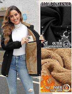 Жіноча Зимова Куртка Nadeer Довга synthetic.ua - Фото 1