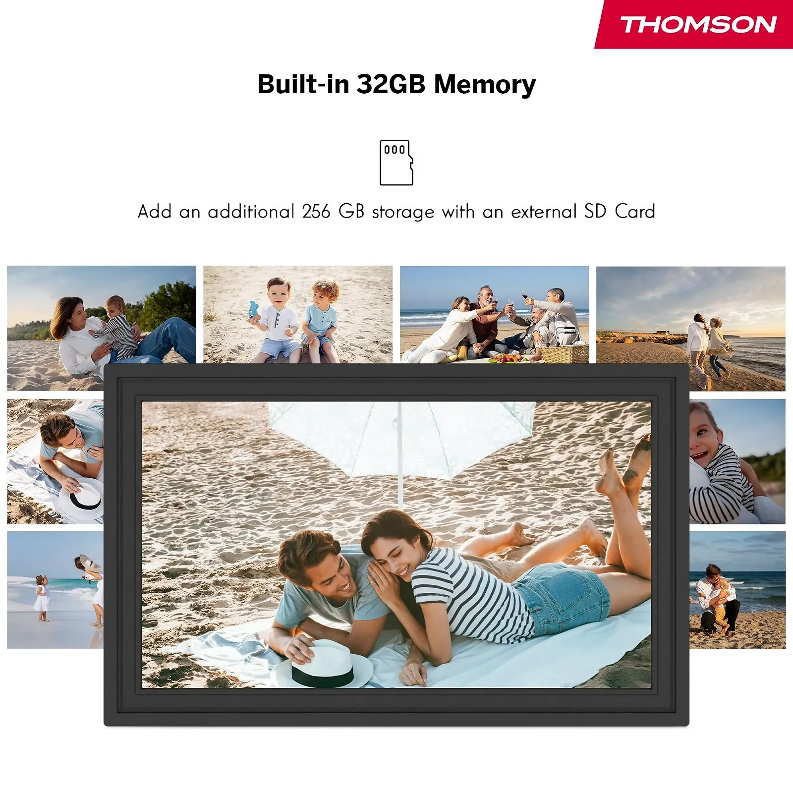 Цифровая фоторамка Thomson 15" 32 ГБ Bundle Fast Charger 22.5 Вт, фото №4 Цифровая фоторамка Thomson 15" 32 ГБ Bundle Fast Charger 22.5 Вт, фото №4