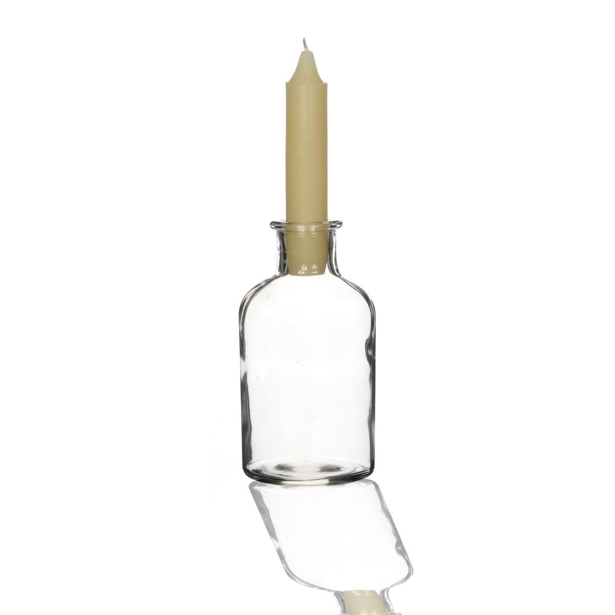 Пляшка NaDeco Вази Висота 12 см Діаметр 7 см Свічник Винтажний Дизайн, фото №2