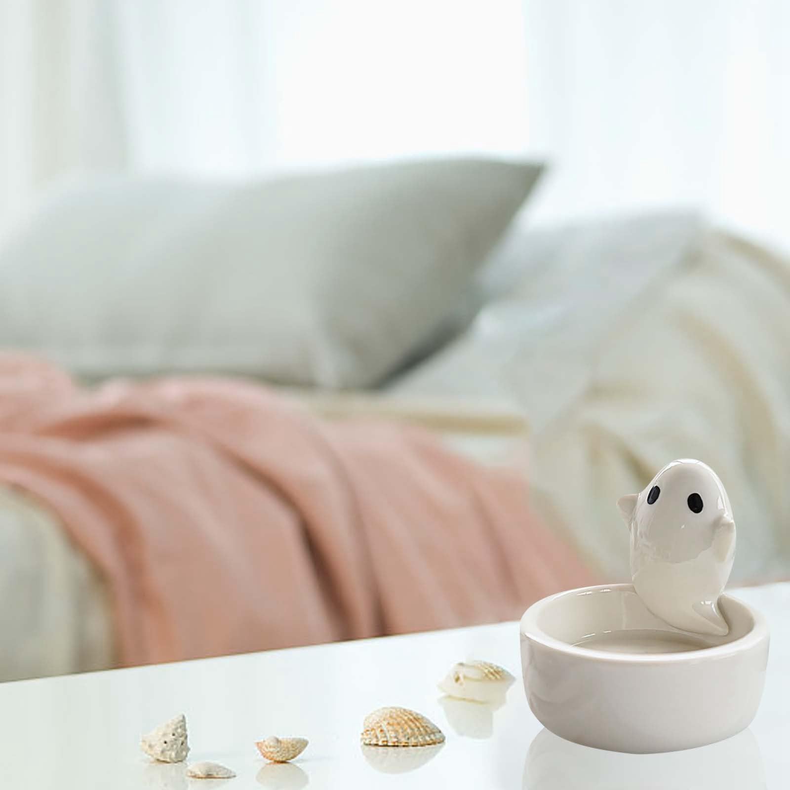 Подсвечник деревянный маленький керамический белый 10 x 10 x 10 см, фото №5 Подсвечник деревянный маленький керамический белый 10 x 10 x 10 см, фото №5