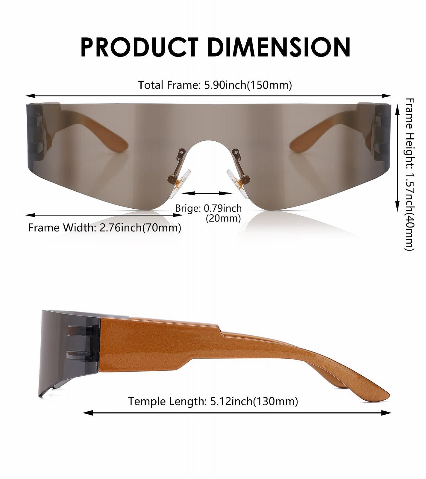 Футуристичні безрамкові сонцезахисні окуляри Pro Acme для чоловіків і жінок, фото №4 Футуристичні безрамкові сонцезахисні окуляри Pro Acme для чоловіків і жінок, фото №4