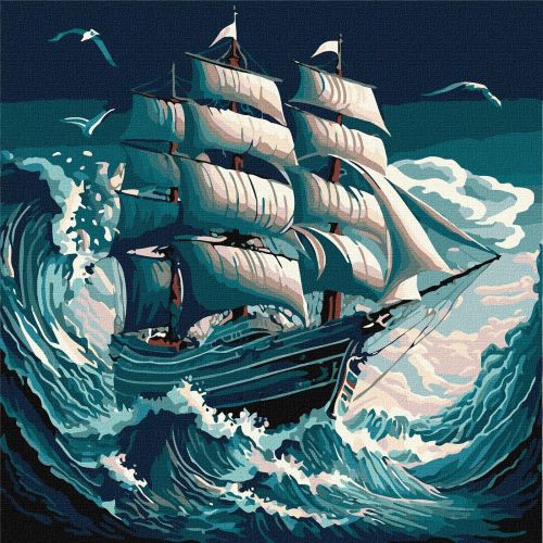 Картина по номерам Шторм на море [tsi227104-TSI], фото №1