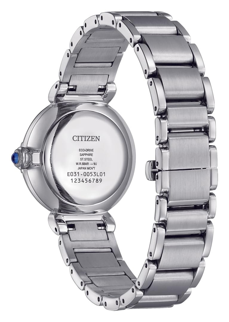 Женские аналоговые кварцевые часы CITIZEN Modern EM1070-83D серебристые с ремешком из нержавеющей стали, фото №3