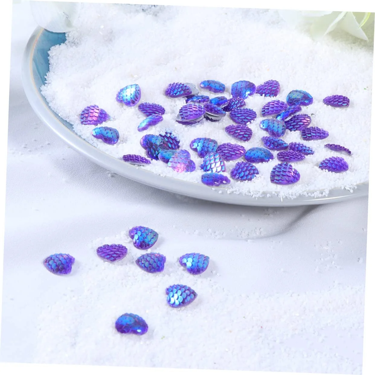Стразы Полимерная Глина Круглые Смола AB Цветные 150шт Форма Сердце для Аксессуаров для Ювелирных Изделий, фото №6
