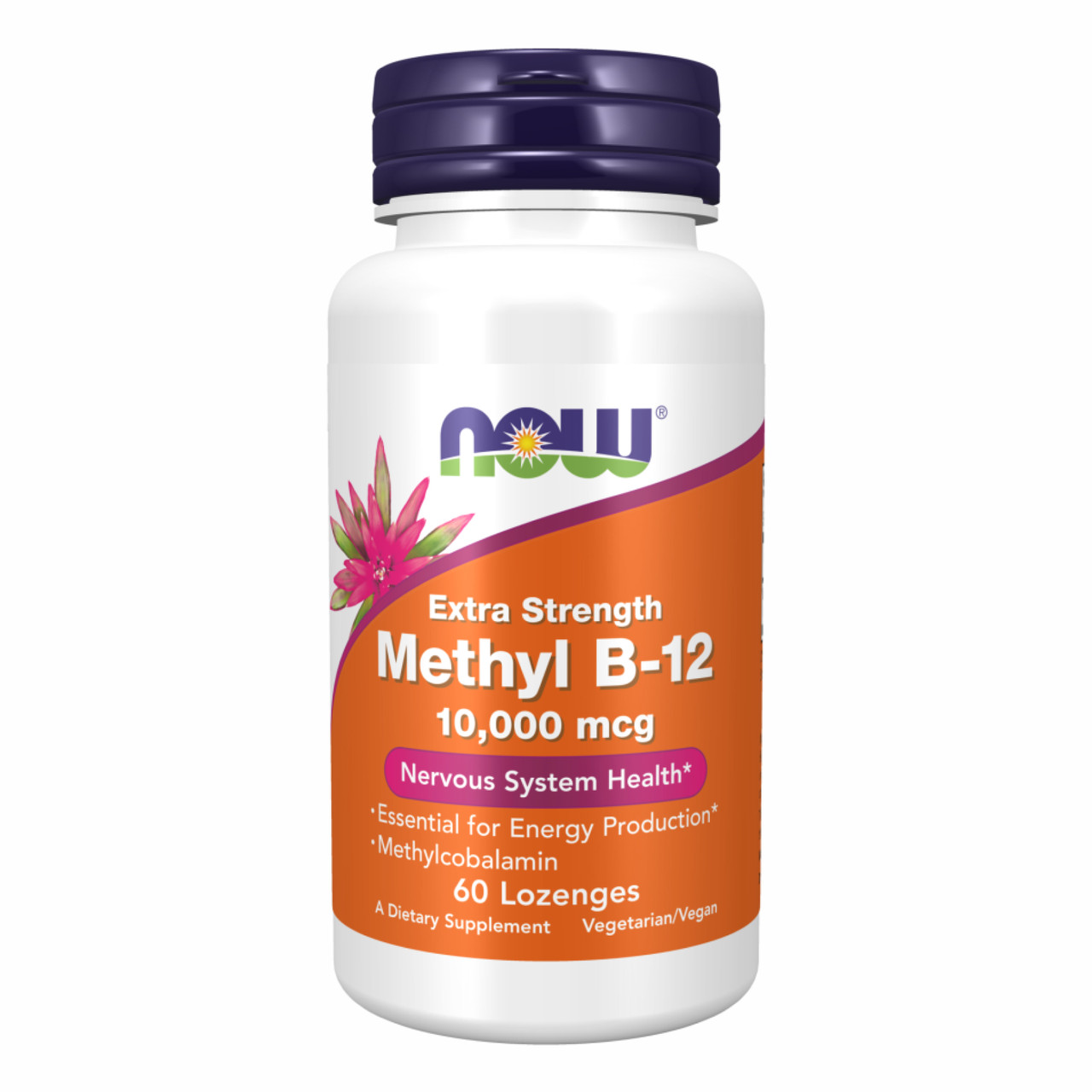 Methyl B-12 10000mcg 60 lozenges, фото №1
