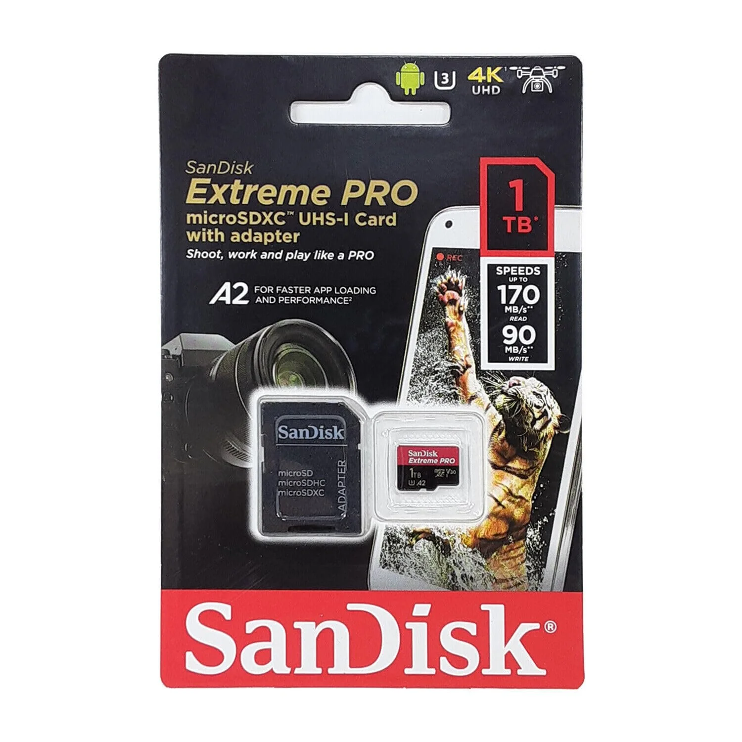 Карта памяти SanDisk Extreme 1 ТБ, фото №3 Карта памяти SanDisk Extreme 1 ТБ, фото №3