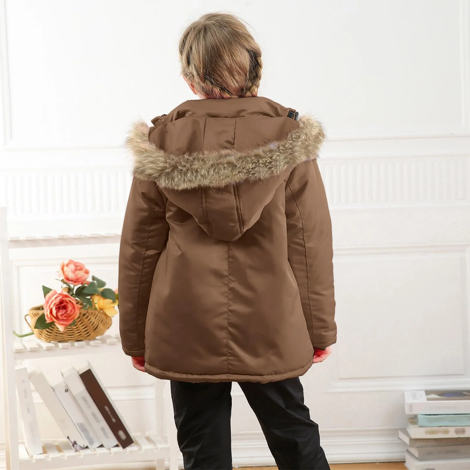 Дитяча зимова куртка Sfwqoifou для дівчаток, фото №5