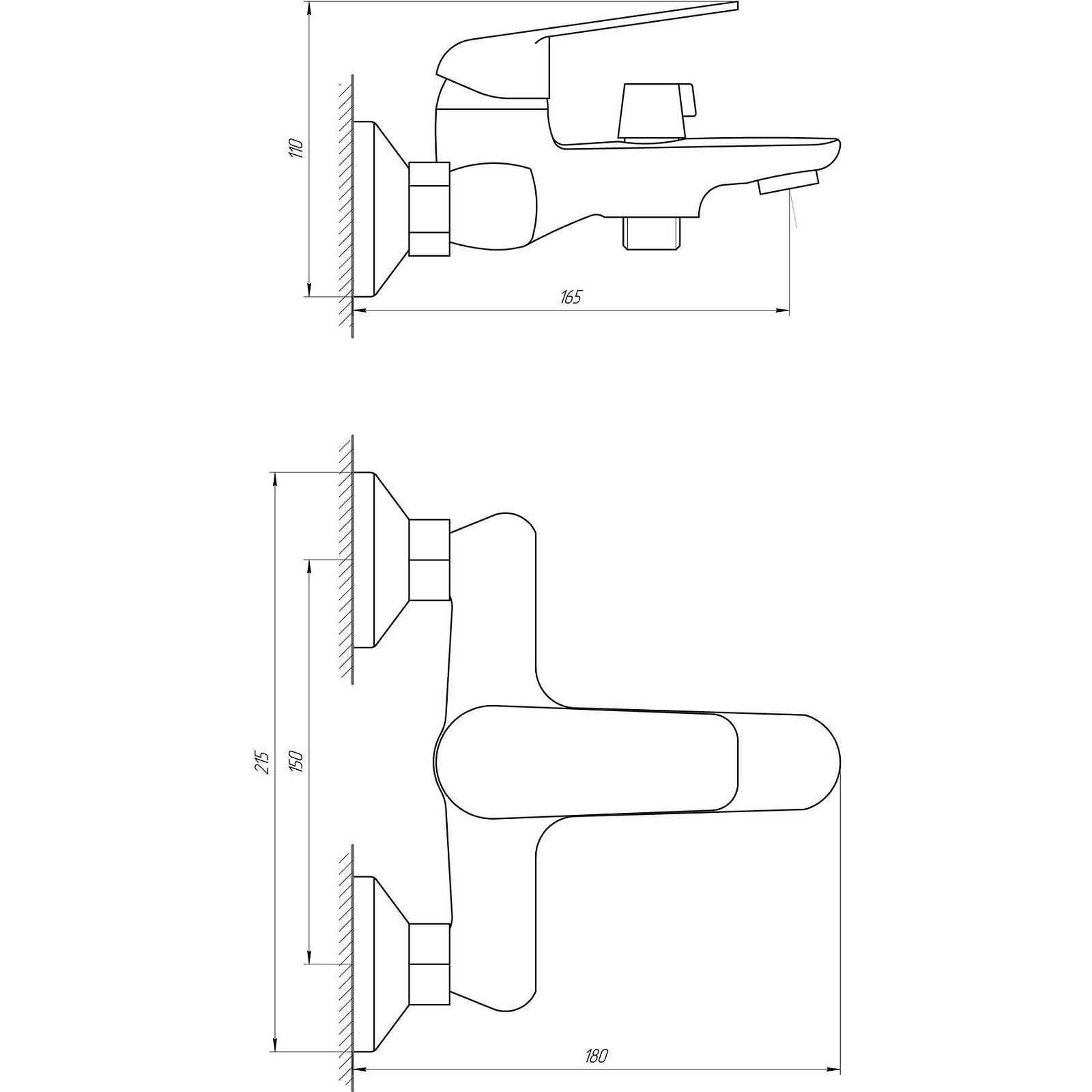 Змішувач для ванни Globus Lux Koln GLK-0102N, фото №6