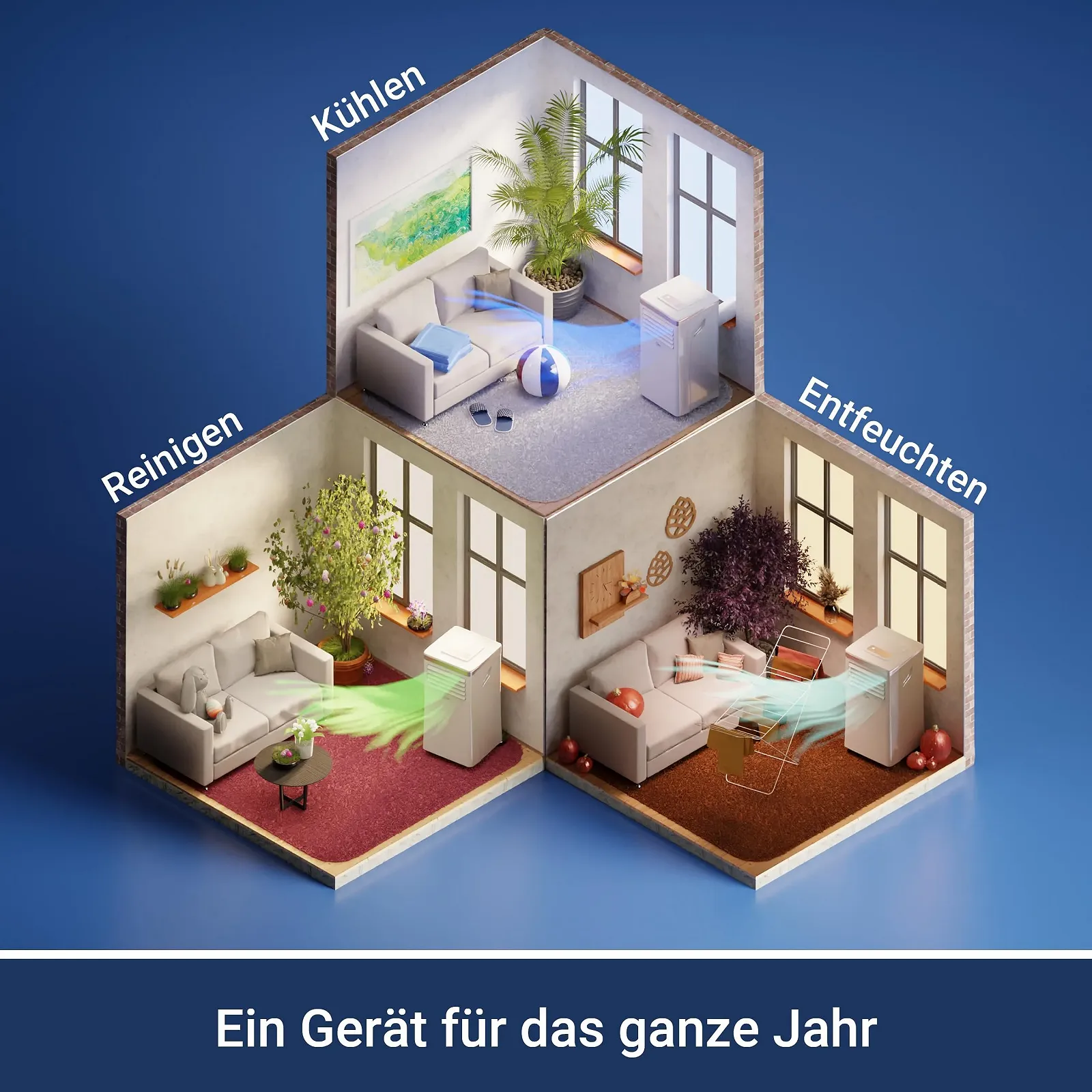 Мобільний кондиціонер SUNTEC Coolfixx 9000 BTU Rose App, фото №4 Мобільний кондиціонер SUNTEC Coolfixx 9000 BTU Rose App, фото №4