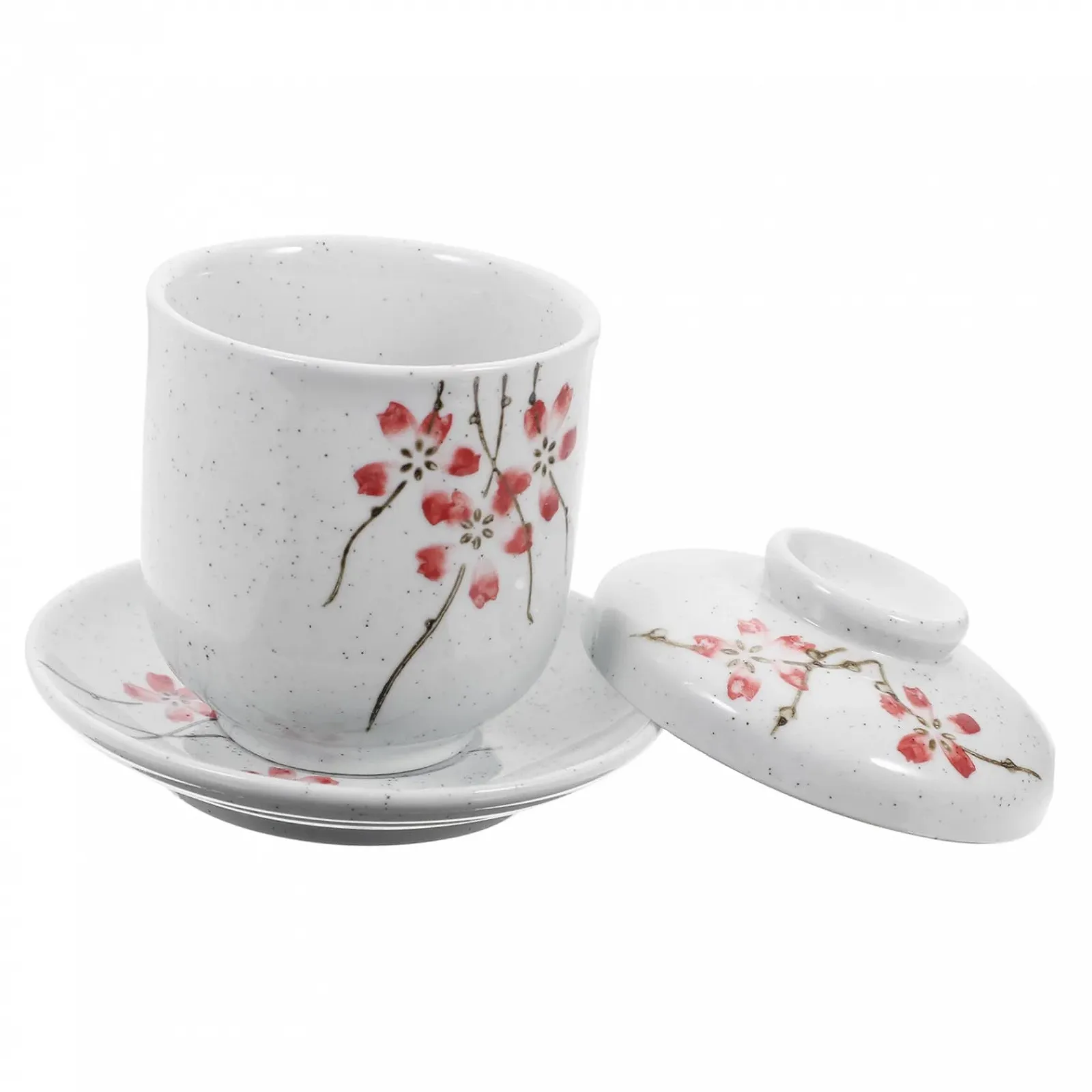 Чаша для тушения VICASKY керамическая японская с тарелкой и крышкой, фото №1 Чаша для тушения VICASKY керамическая японская с тарелкой и крышкой, фото №1