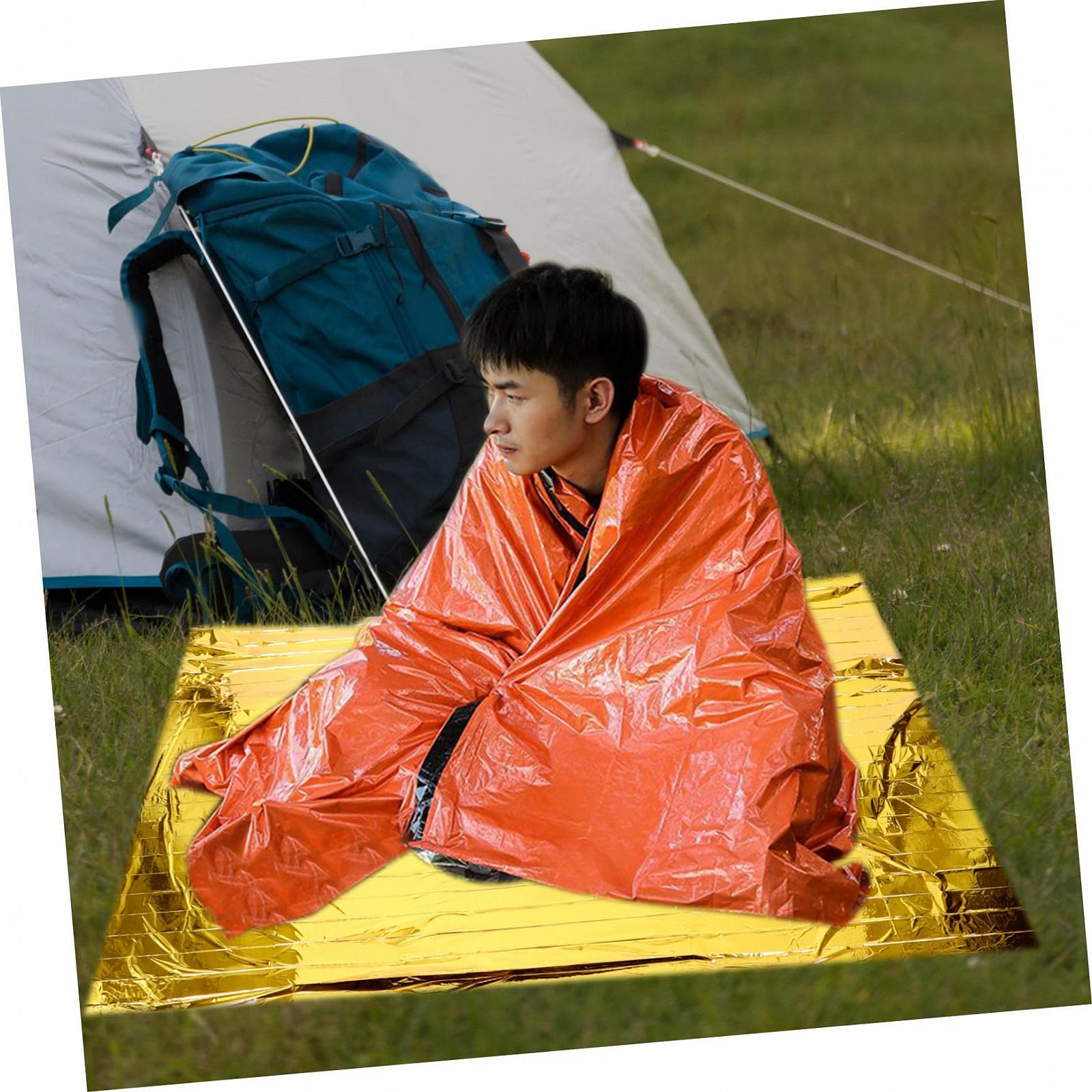 Декілька VANZACK 5 ізольованих спальних мішків термо покривал алюмінієва фольга, фото №7