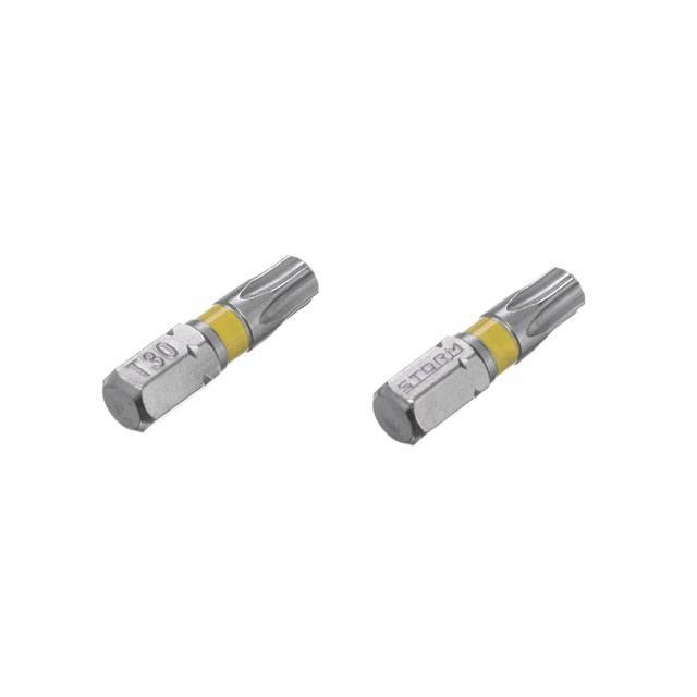 Комплект викруткових насадок Torx T30 1/4" 25 мм S2 уп 2 од STORM INTERTOOL VT-0226, фото №2